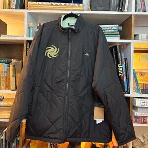2024 NWT Mens THE NORTH FACE Afterburner Snow Jacket $170 XL Black Green reversi